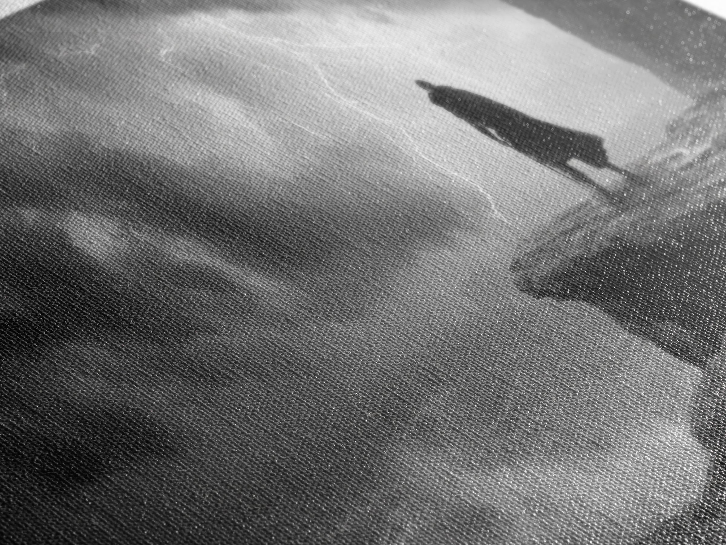 Dark Warrior On Stormy Sea Cliff Wall Art, Black And White Art, Gothic Wall Art, Moody Seascape, Masculine Office Decor