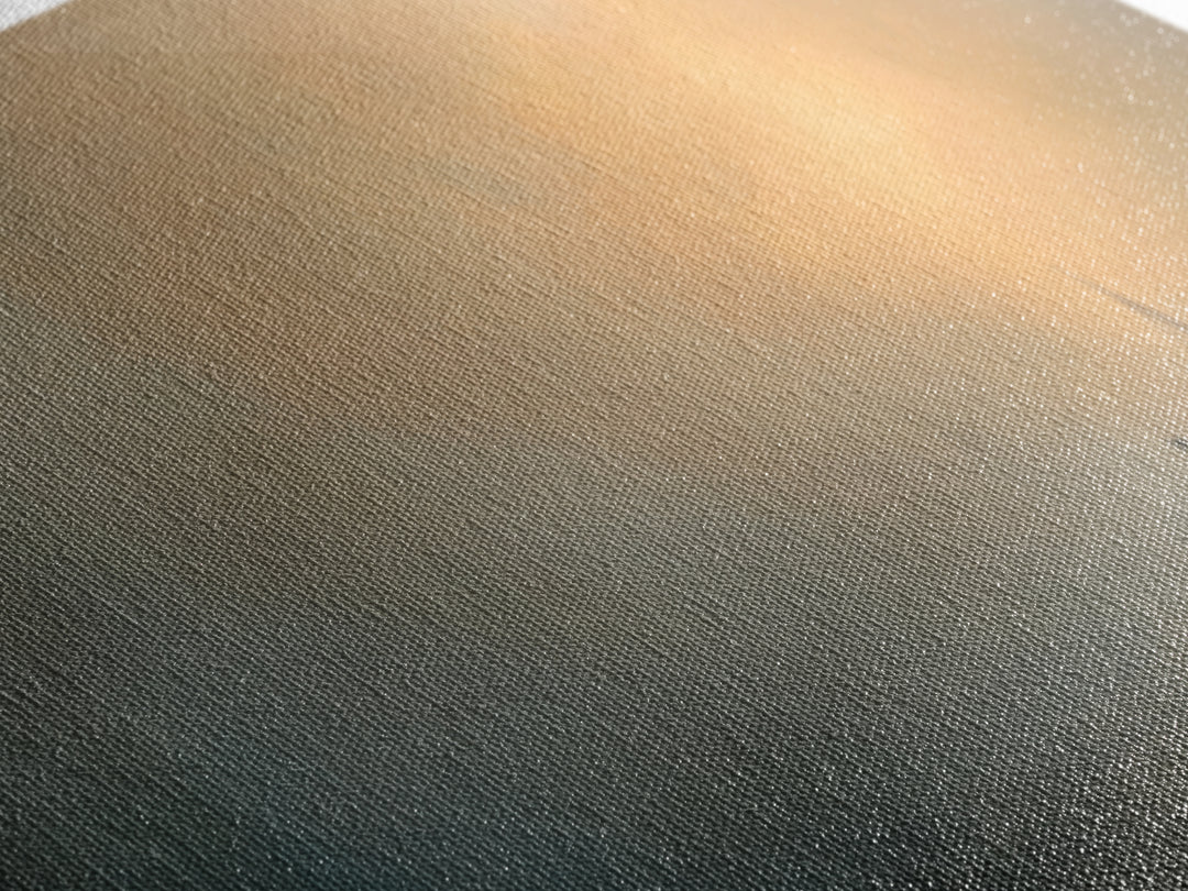 Misty Viking Ship At Golden Fog Canvas Print, Nordic Seascape Wall Decor, Minimalist Coastal Art, Calming Home Decor, Above Sofa Art