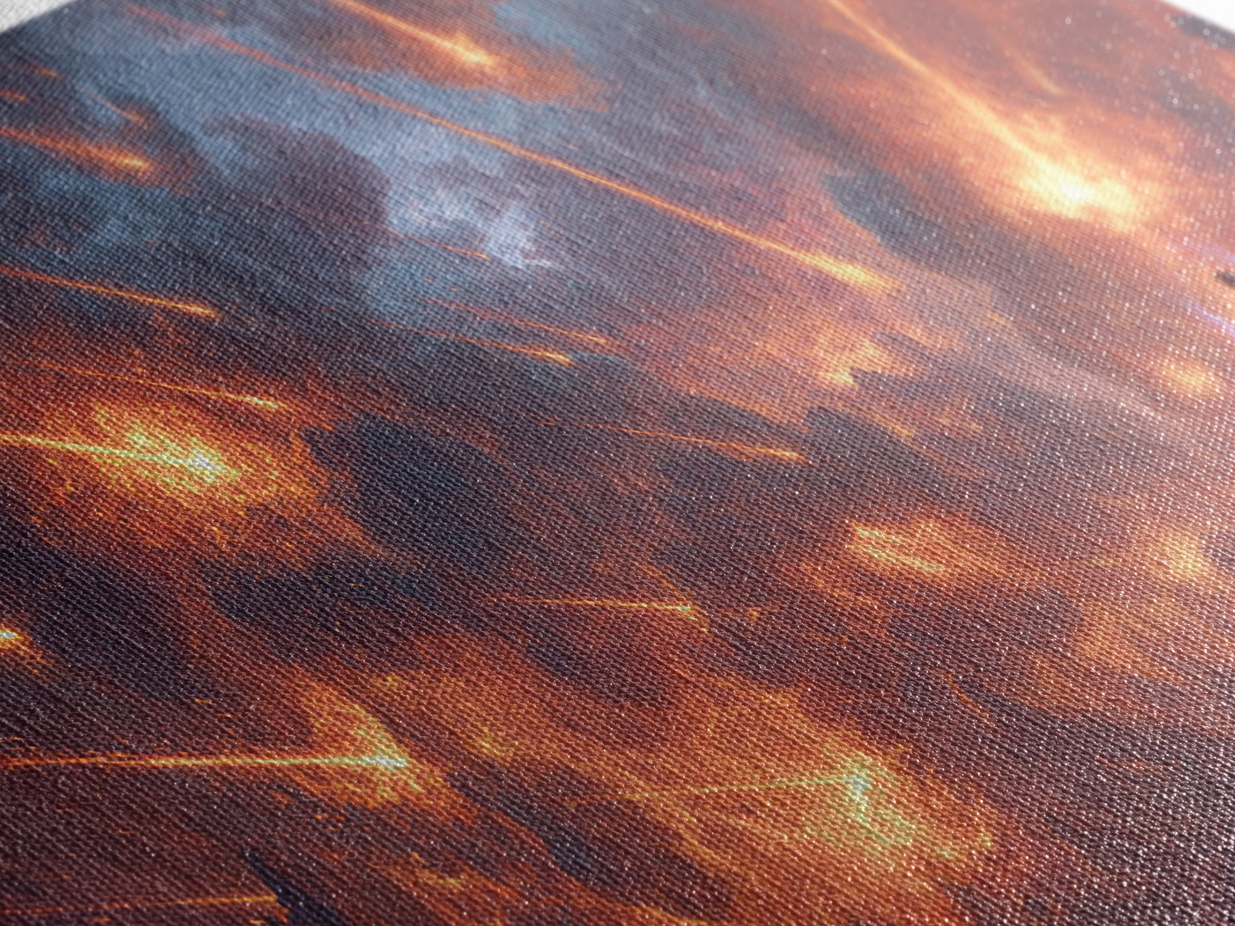Meteor Storm Apocalypse Canvas Print, Fiery Fantasy Battlefield Scene, Dark Fantasy Art, Gaming Room Decor, Statement Wall Art