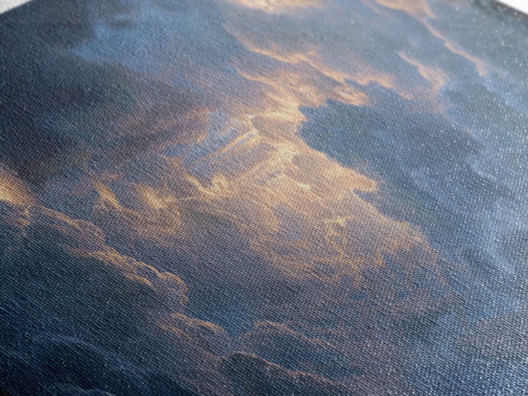 Angelic Cloudscape Heaven Light Wall Art, Celestial Fantasy Landscape, Serene Sky Canvas, Spiritual Home Decor Gift For Her