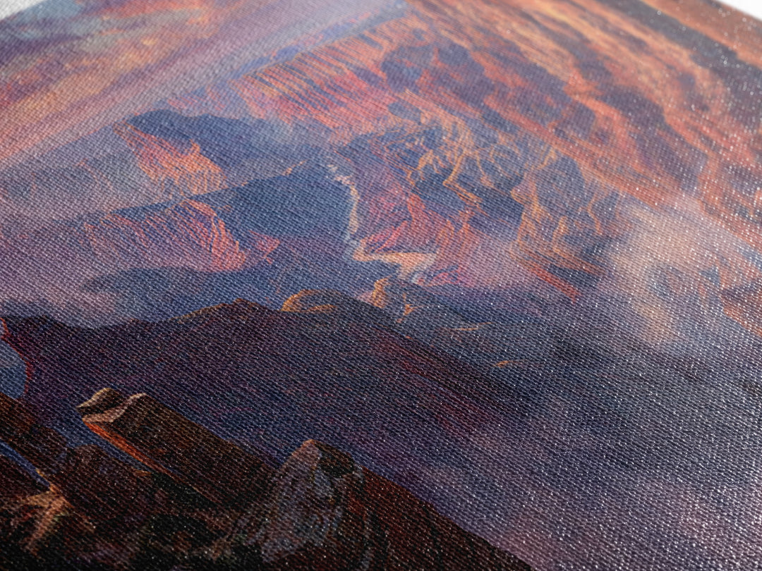 Grand Canyon Landscape Sunset Canvas Print Scenic Nature Wall Art Large Modern Art Home Decor