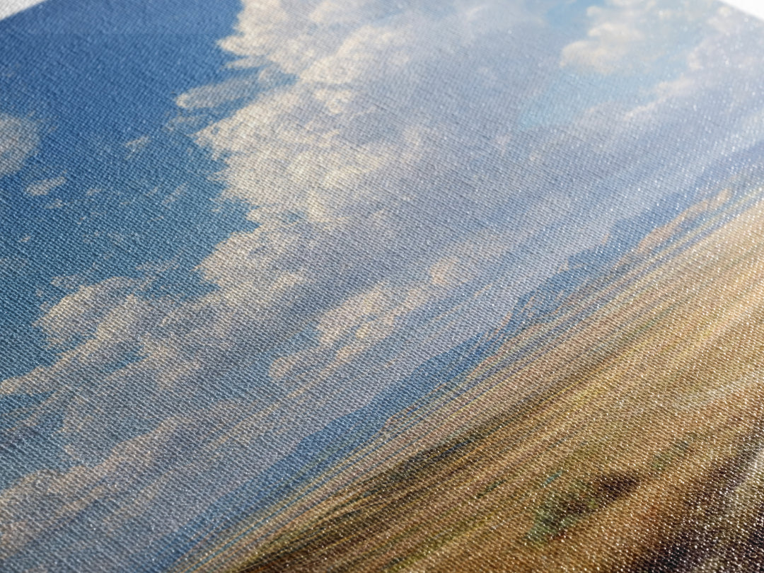 Majestic Mountain Valley Landscape Painting Original Art Large Wall Art Framed Canvas Print Natural Home Decor