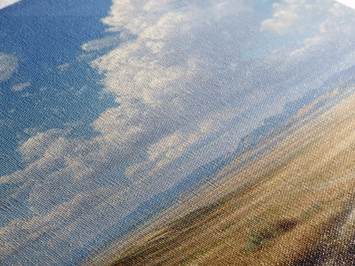 Majestic Mountain Valley Landscape Painting Original Art Large Wall Art Framed Canvas Print Natural Home Decor