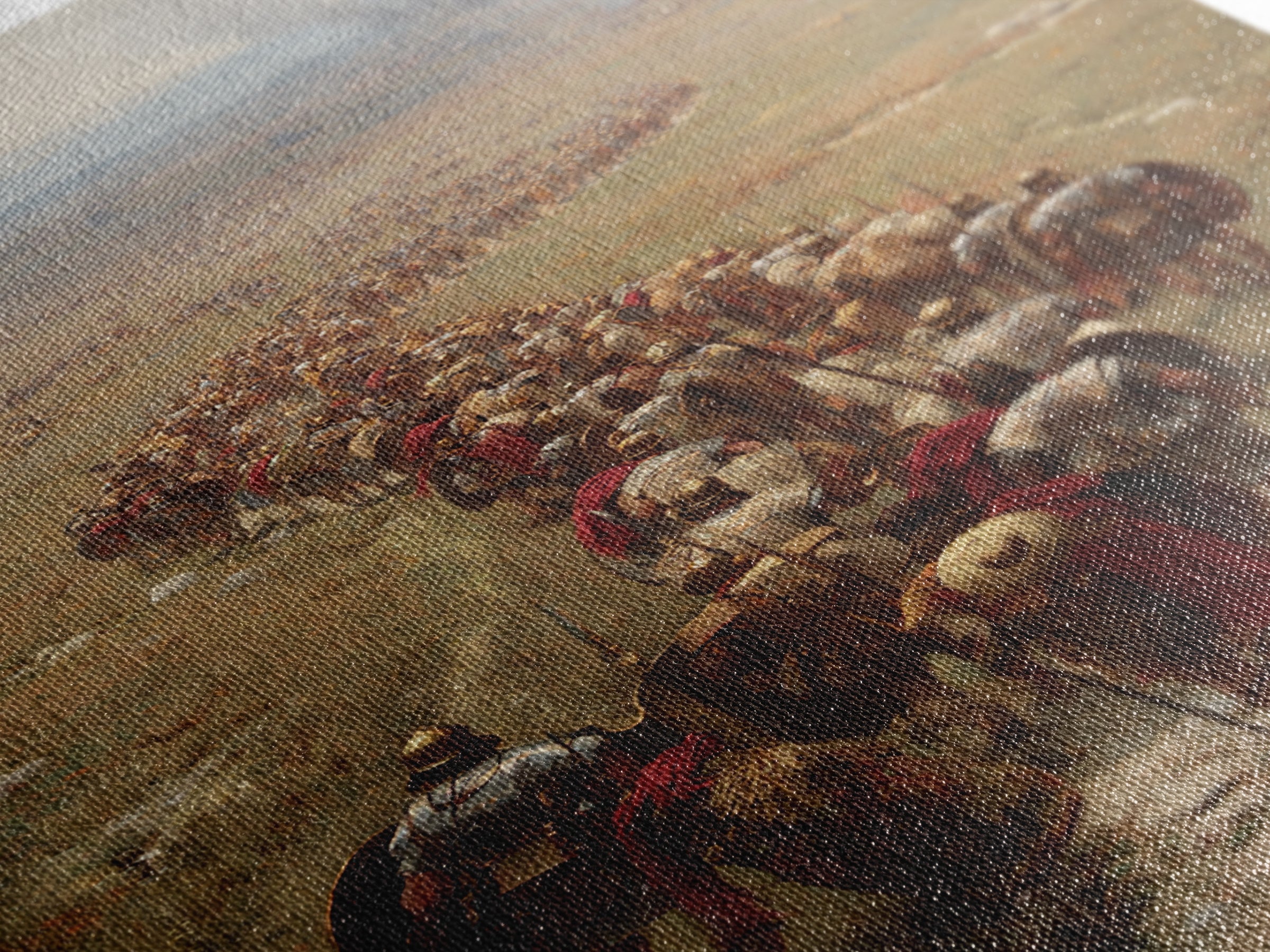 Roman Legion Marching Across Open Plains Canvas Print, Historical Battle Wall Art, Classical Office Decor For Him, Living Room Art