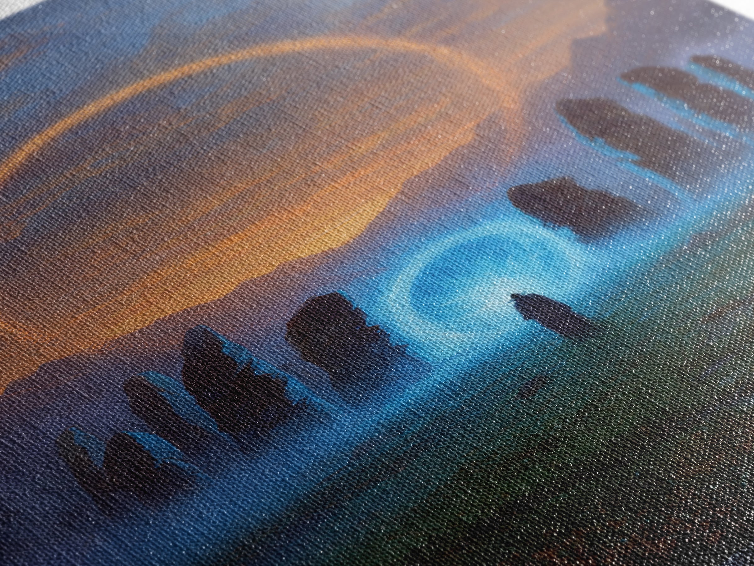 Glowing Portal Stone Circle Wall Art, Mystical Fantasy Canvas Print, Celestial Landscape Decor, Spiritual Gift For New Home