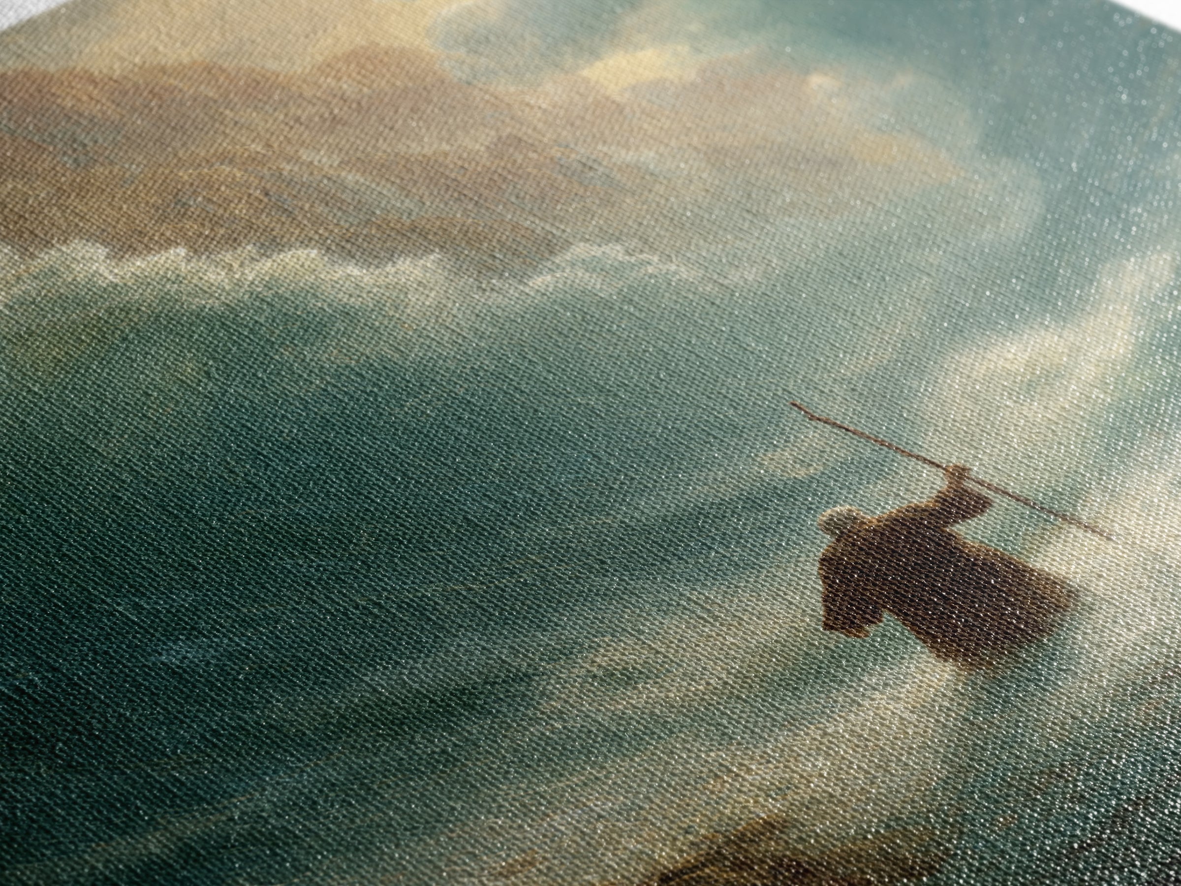Powerful Moses Parting Sea Biblical Scene Wall Art Canvas Print For Spiritual And Religious Decor