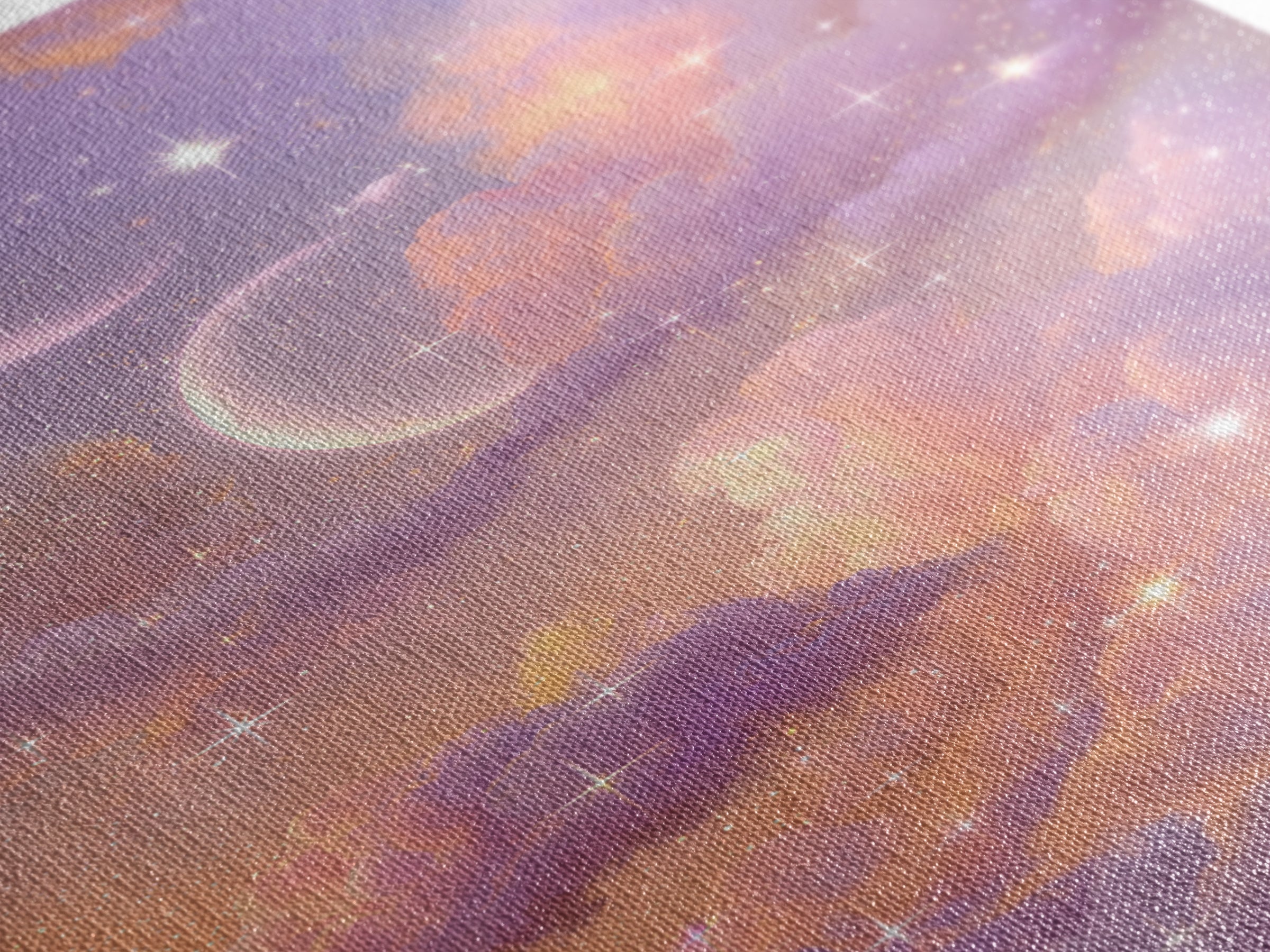 Pastel Moon And Star Cloud Canvas Print, Celestial Wall Art, Dreamy Nursery Decor, Whimsical Bedroom Decor, Gift For Her
