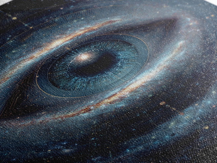 Cosmic Eye Galaxy Universe Abstract Space Art Canvas Print Modern Wall Art For Living Room Or Office Decor