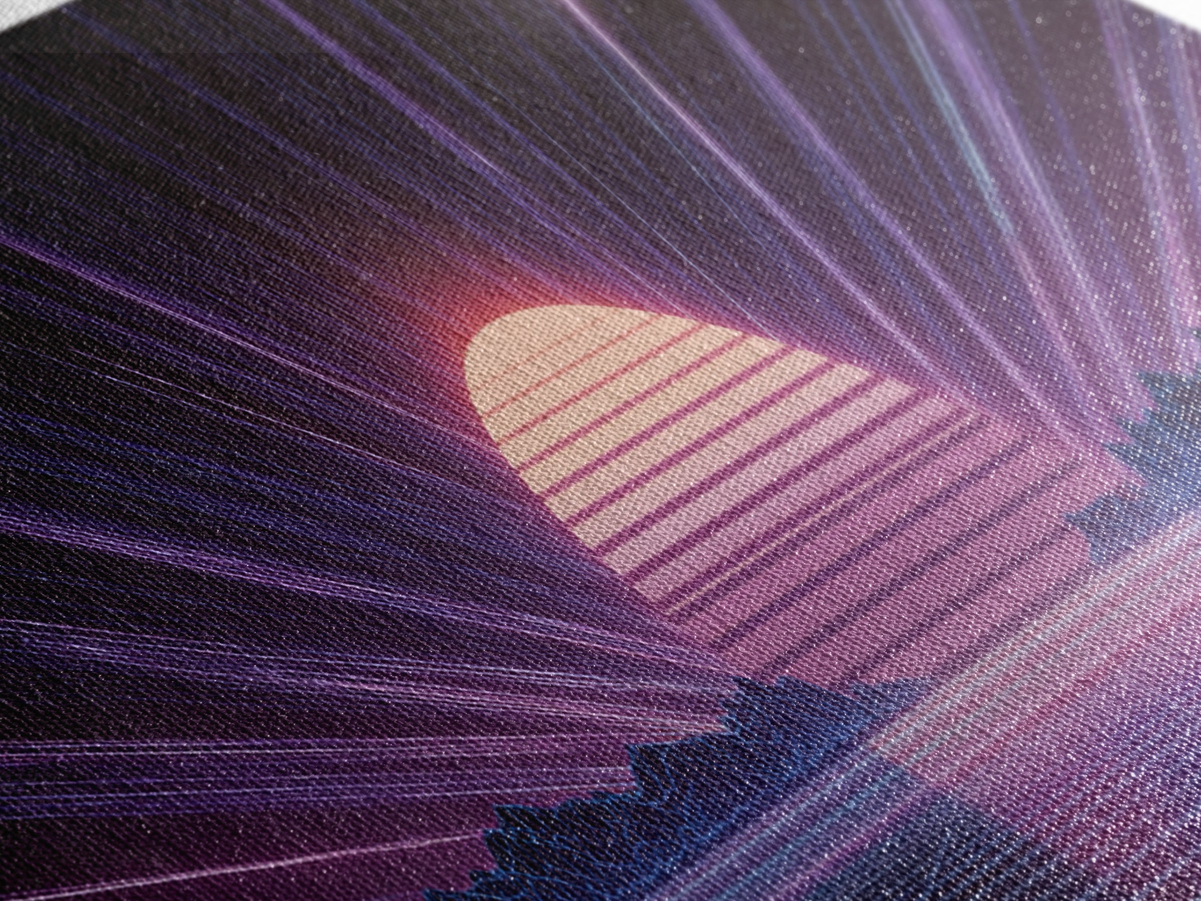 Retro Futuristic Sun Over Neon Lake Canvas Print, Synthwave Wall Art, Vaporwave Poster, Gaming Room Decor, Cyberpunk Gift