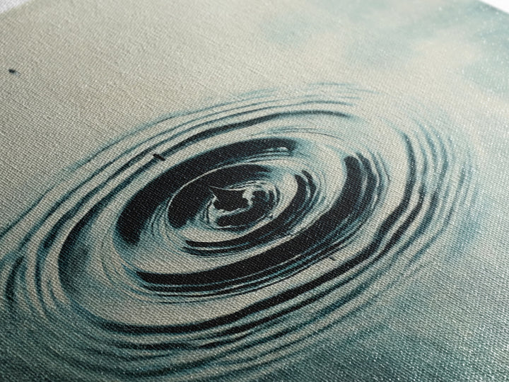 Minimal Water Ripple Wall Art, Zen Water Drop Canvas Print, Calming Bathroom Decor, Spa Office Neutral Art Print, Mindfulness Gift