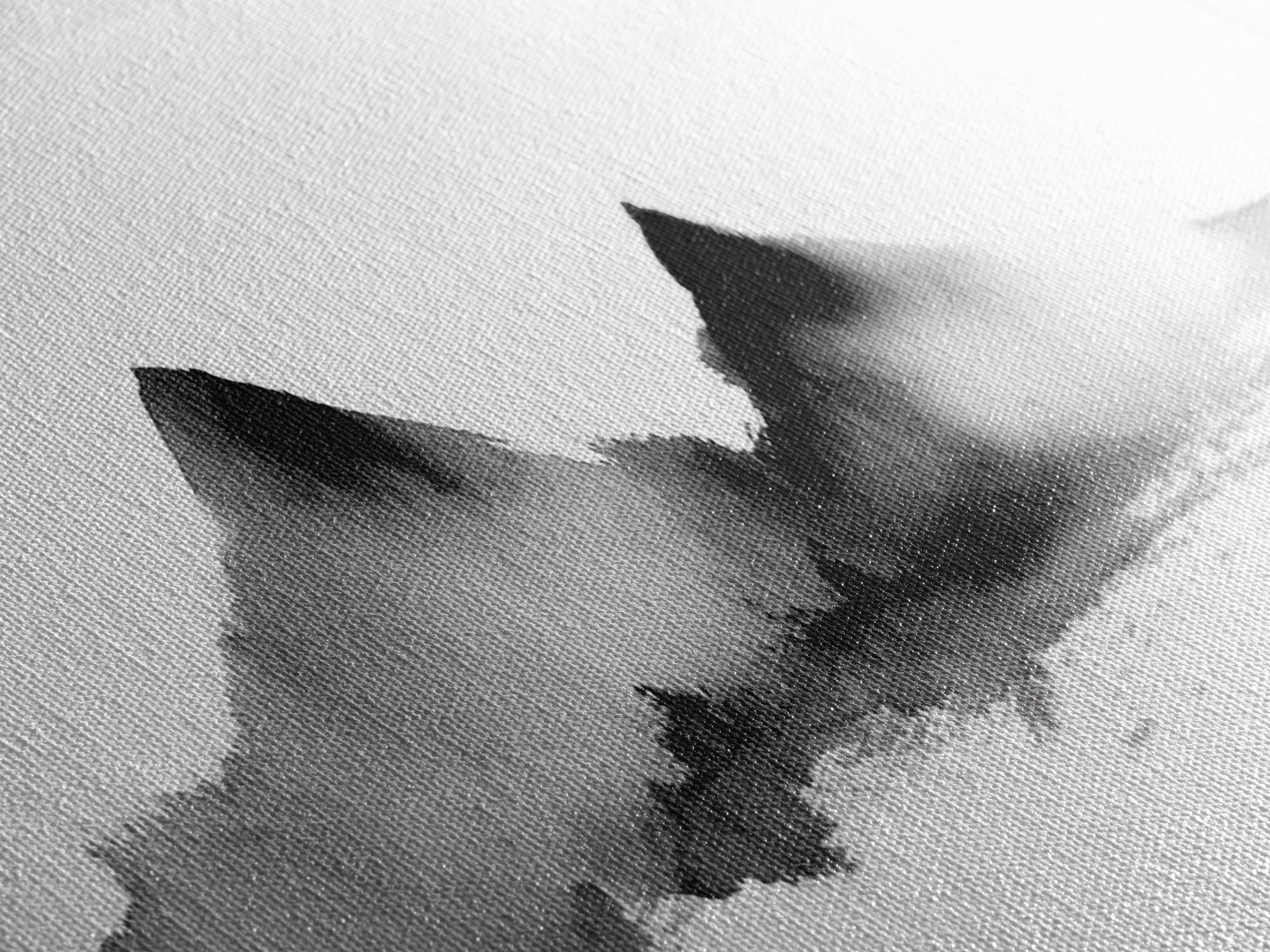 Minimal Black Ink Mountain Wall Art, Japanese Landscape Canvas Print, Wabi Sabi Zen Decor, Neutral Abstract Office Print Home Decor
