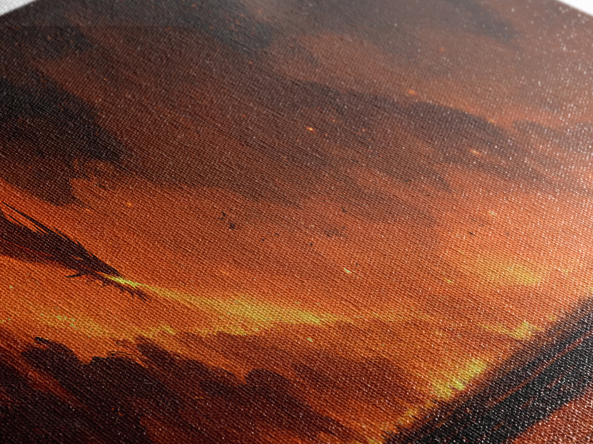 Fiery Dragon Horde Crossing Ashen Battlefield Canvas Print, Dark Fantasy Wall Art, Epic Dragon Art, Gaming Room Decor, Gift