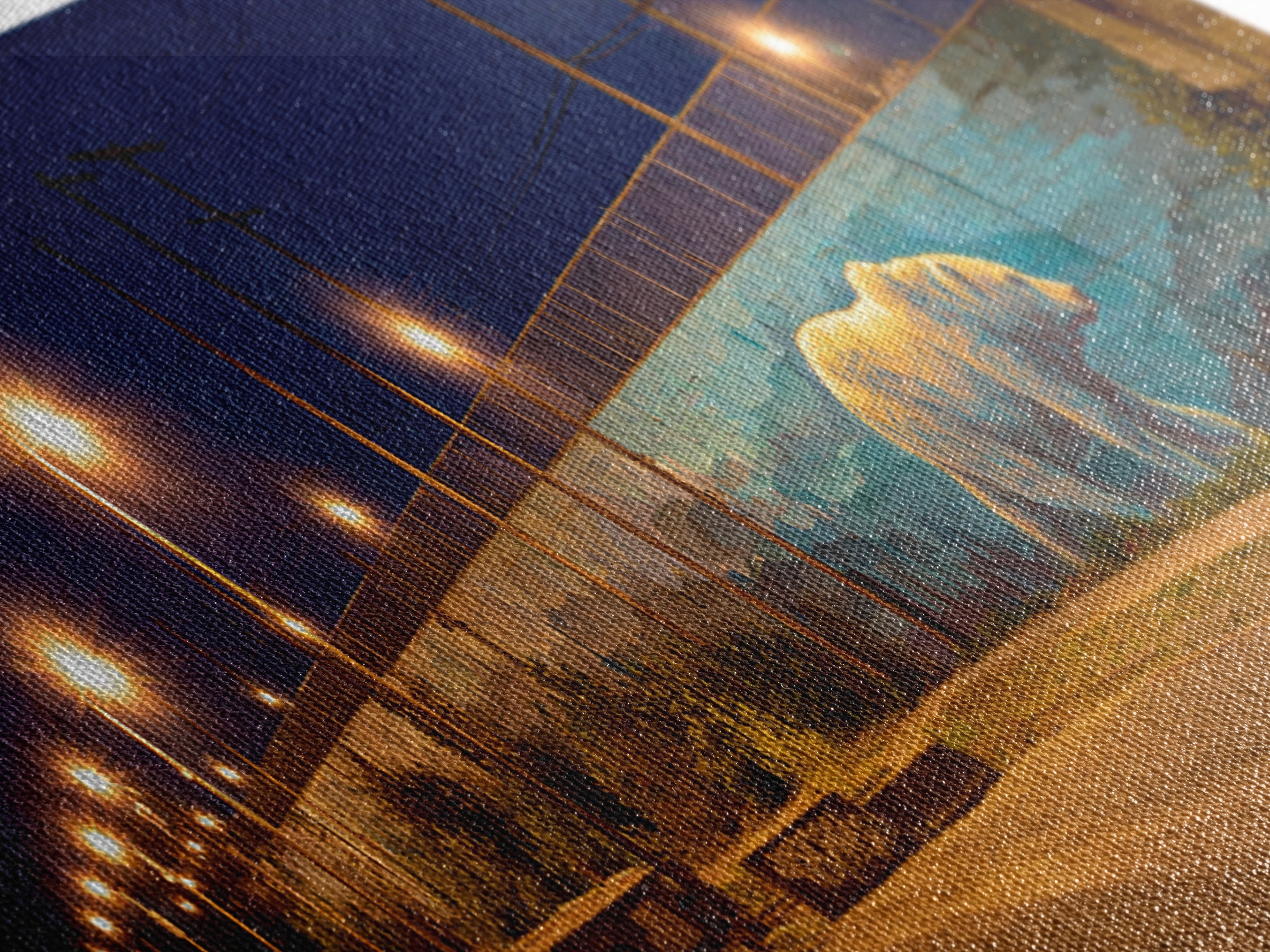Tranquil Sunrise Over Mystical Valley With Rays Of Light Fantasy Landscape Painting Canvas Print Large Wall Art Decor