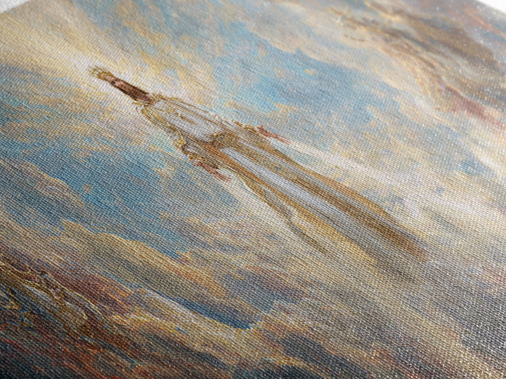 Surreal Underwater Dragon Resting On Treasure Hoard Fantasy Wall Art Canvas Print For Bedroom Or Gaming Room Decor
