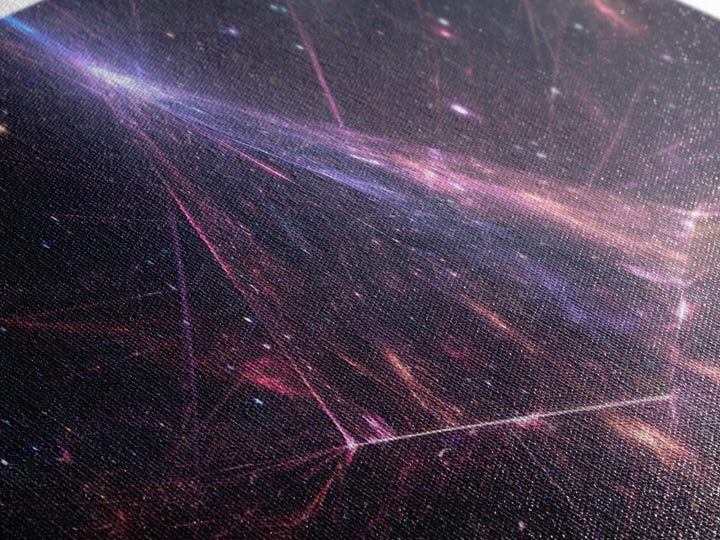 Cosmic Pyramid Galaxy Wall Art, Celestial Abstract Canvas Print, Space Decor, Sci Fi Wall Decor, Mystical Astronomy Art Print