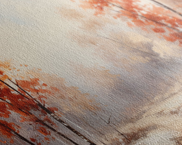 Fall Centerpiece Landscape Painting Canvas Print, Autumn Decor, Fall Centerpiece, Fall Home Decor, Fall Wall Decor, Seasonal Decor