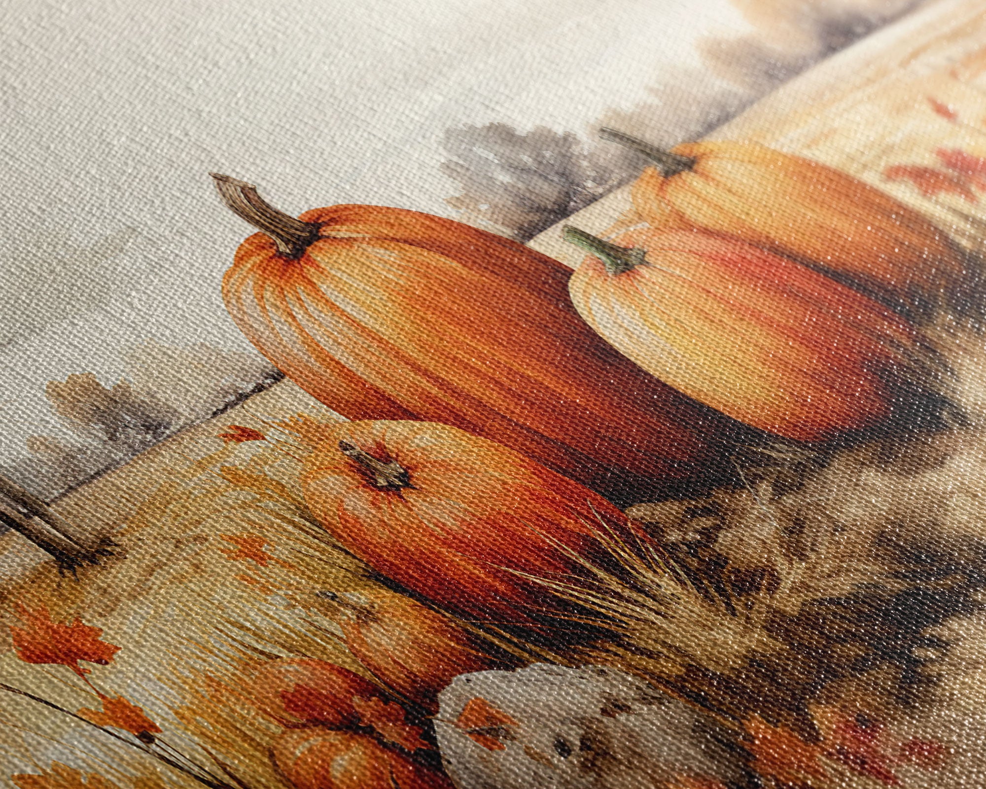 Pumpkins Stilll Life, Fall Decor, Farmhouse Wall Art, Framed Canvas Print, Vintage Inspired, Farmhouse Wall Art, Canvas Sign, Autumn Art
