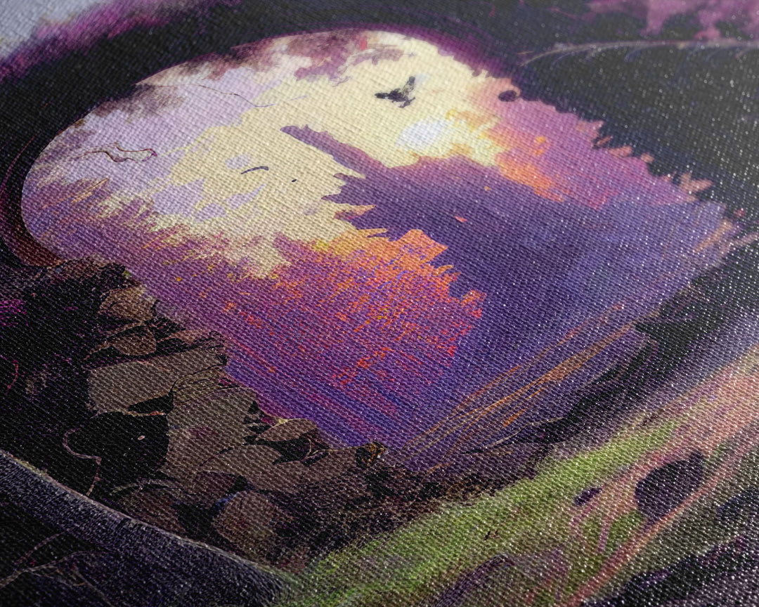 Gateway to another world, the purple realm, fine art poster print, fantasy decor