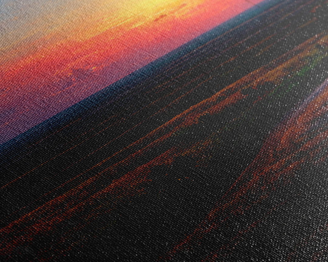 Sunset Over a Texas Field, Canvas Print, Landscape Art, Ready To Hang Wall Art
