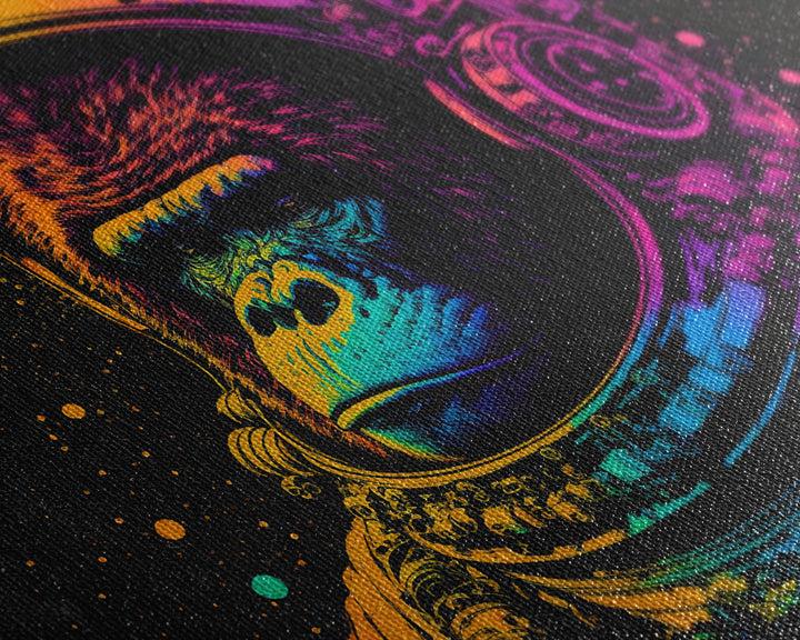 Space Ape, To The Moon Art, Framed Canvas Print, NFT Style Wall Art