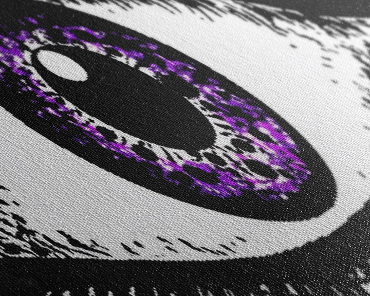 Big Eye Art, Line Art Print, Canvas Print, Eye Canvas Art, Eye Art Original, Framed Art Print, Wall Decor, Panoramic, Wall Art, Canvas Print