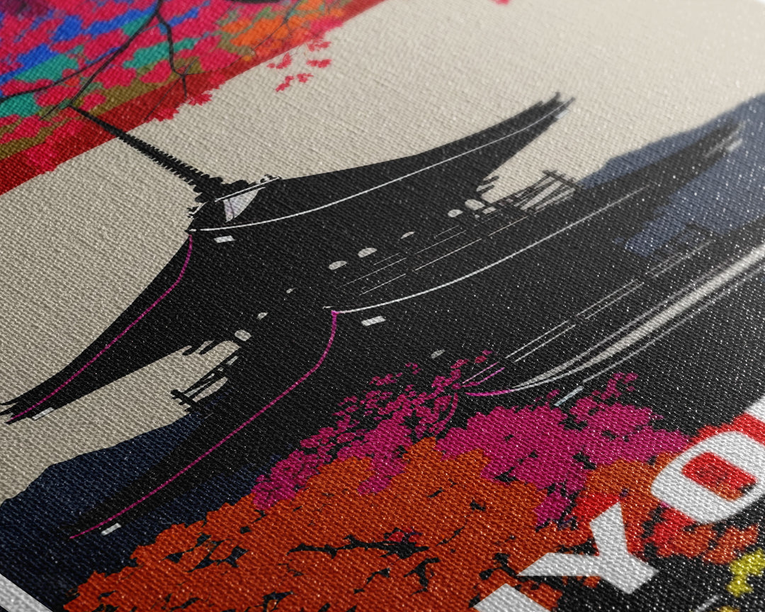 Kiyomizu Temple Wall Art, Japan Poster, Asia Wall Print, Travel Wall Print, Travel Poster, Travel Wall Art, Canvas Wall Print