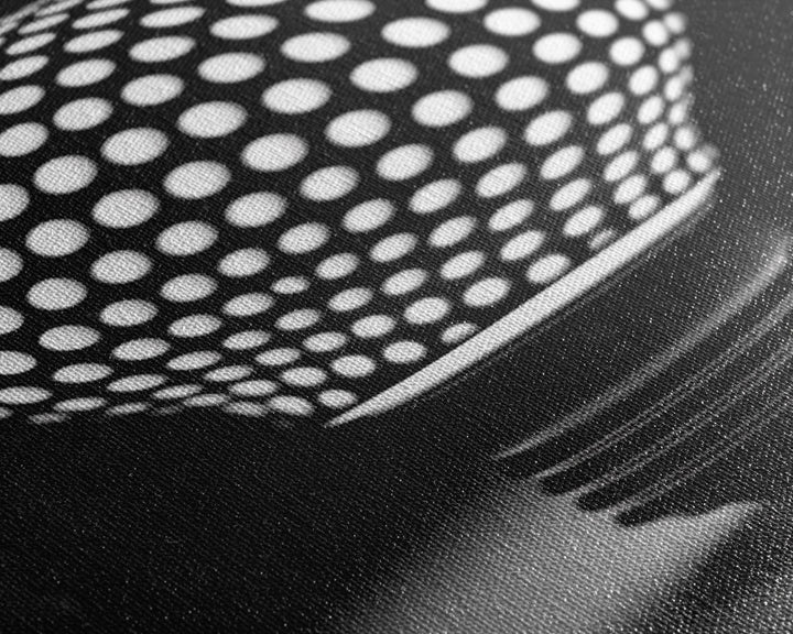 Dotted Light Bulb Wall Decor, Black And White Art, Dotted Art, Minimalist Print, Wall Decor, Canvas Print, Wall Art, Framed Canvas