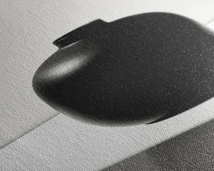 Jar Wall Art, High Contrast Art, Vase, Black And White Print, Minimalist Print. Wall Decor, Canvas Art, Wall Art, Framed Canvas Wall Art