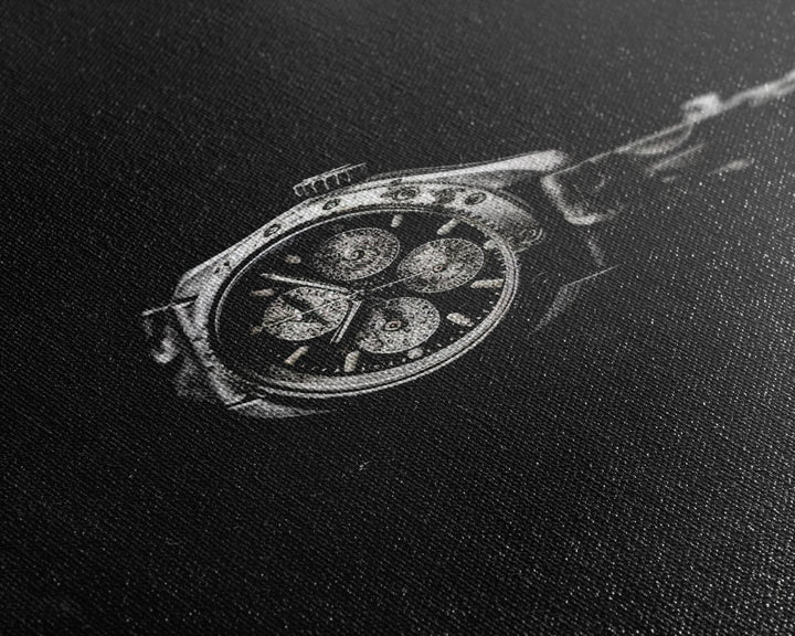Classic Wrist Watch Wall Art, Watch Art, Watch Face, Black And White, Minimalist Print, Wall Decor, Canvas Print, Wall Art, Framed Canvas