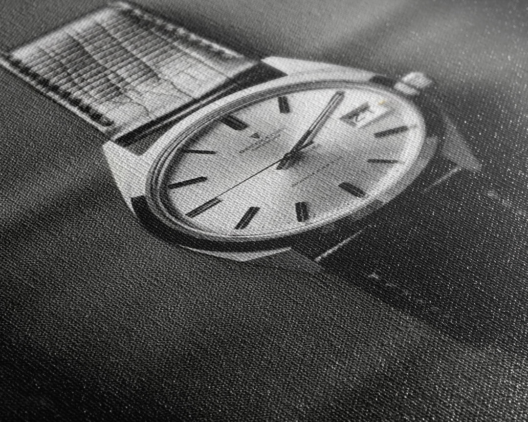 Classic Wrist Watch Wall Art, Watch Art, Watch Face, Black And White, Minimalist Print, Wall Decor, Canvas Print, Wall Art, Framed Canvas