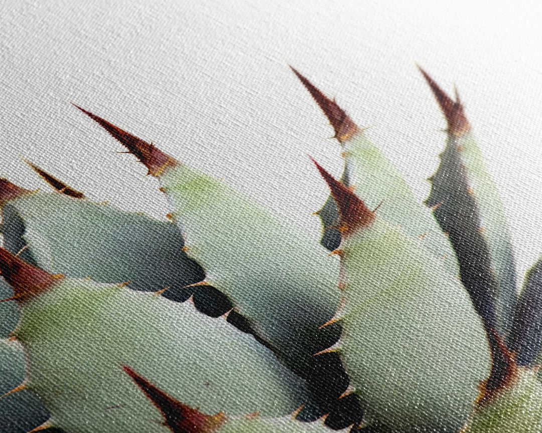 Desert Cactus Art Print, Modern Home Decor, Framed Canvas Print Or Poster, Botanical Print Desert Art Cactus, Bathroom Or Bedroom Or Office