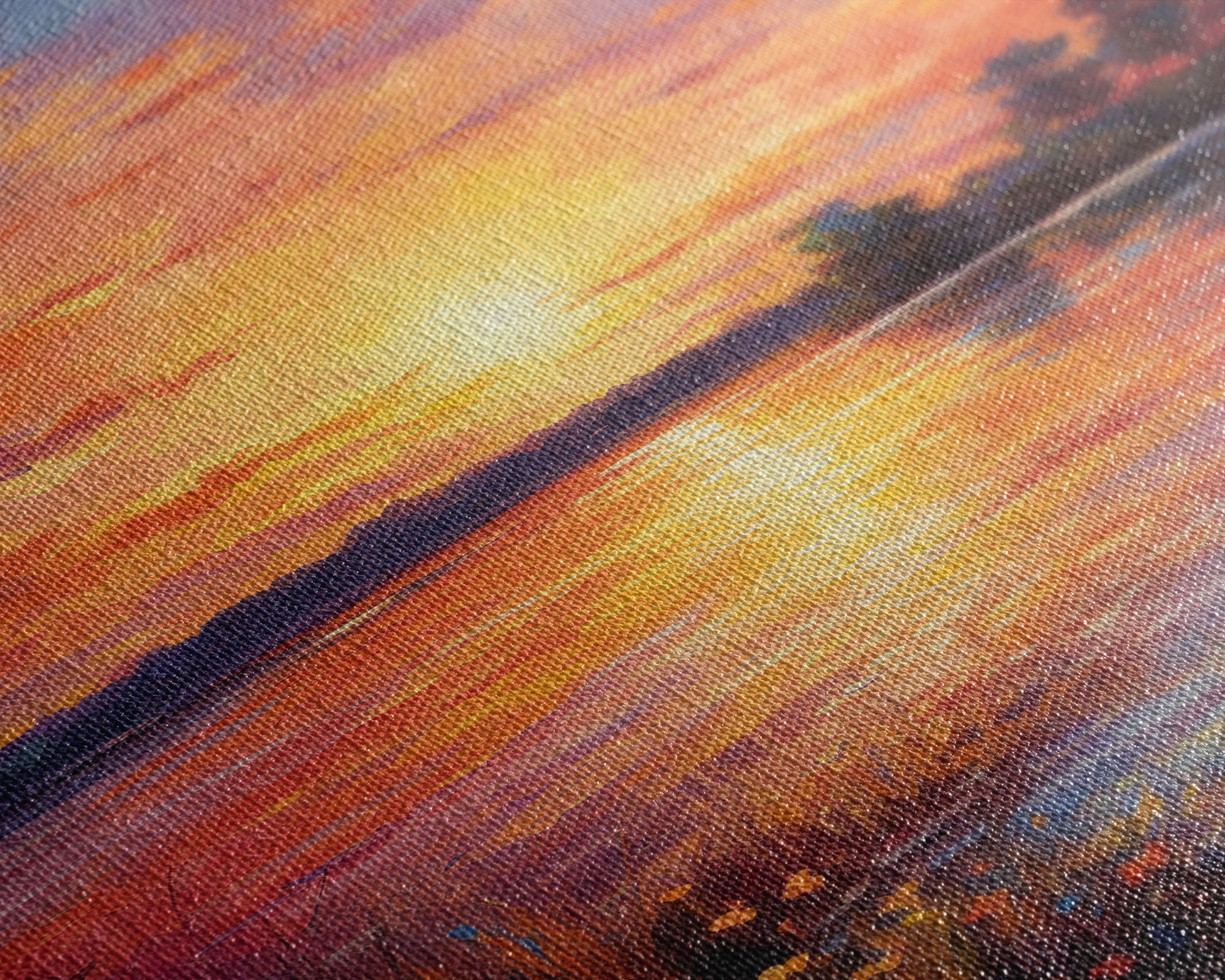 Sunset Wall Art, River Art Print, Landscape Wall Art, Nature Print, Canvas Print, Wall Art, Vertical Art, Going Away Gift, Over Bed Wall Art