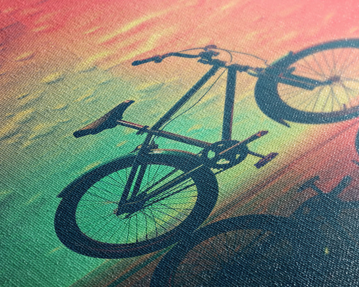 Retro 1980s Bike Canvas Print, Bicycle Art, Framed Wall Art, Fine Art Photography Print, Retro Inspired Wall Decor, Man Cave Art, Office Art