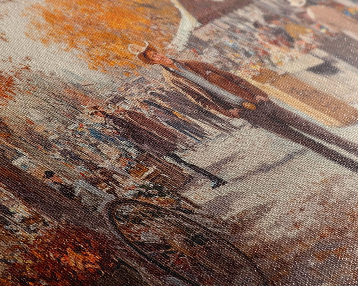 Cowboy in green jacket, snow-capped mountains trees, Framed Canvas Print, tall western Christmas wall art, winter decor, colorful landscape