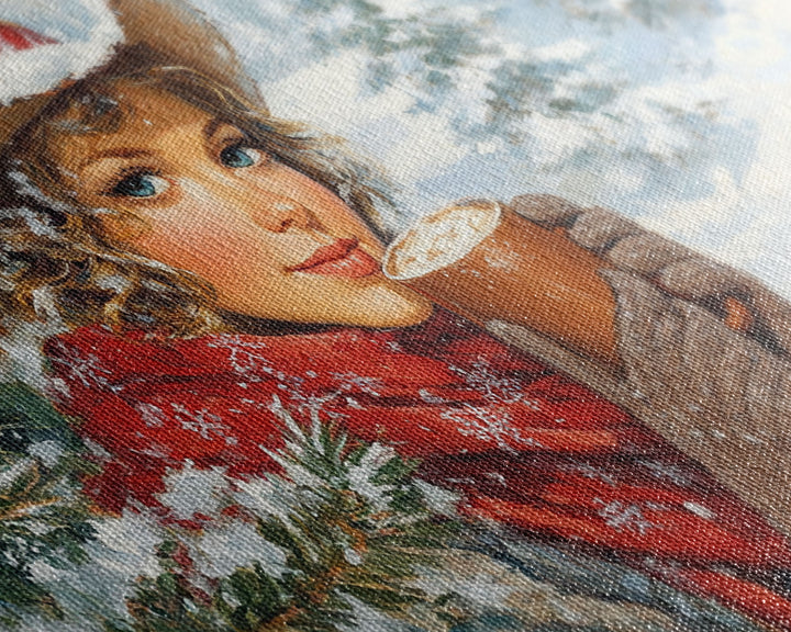 Autumn Meets Winter Framed Canvas Print Featuring Orange and Red Foliage, Adding a Unique Blend of Seasonal Colors to Your Wall Decor