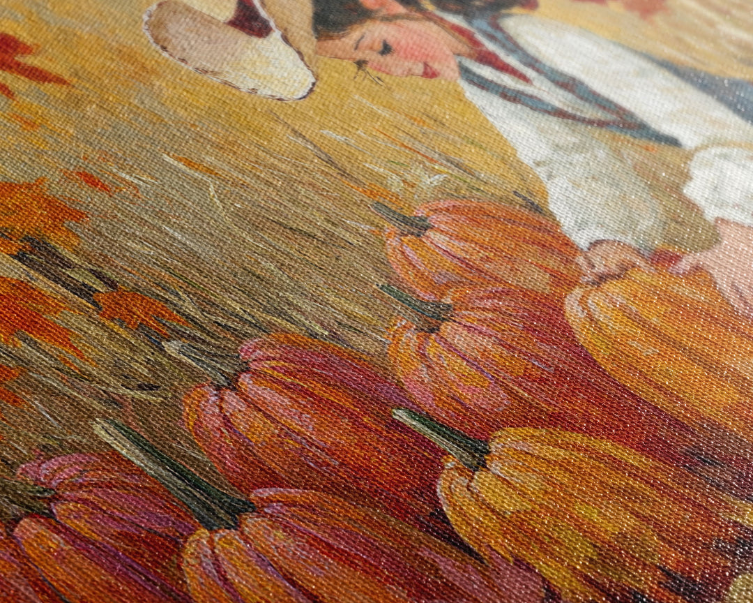 Framed Canvas Print colorful autumn landscape, vibrant fall foliage and misty morning setting, tranquil country home decor rustic wall art