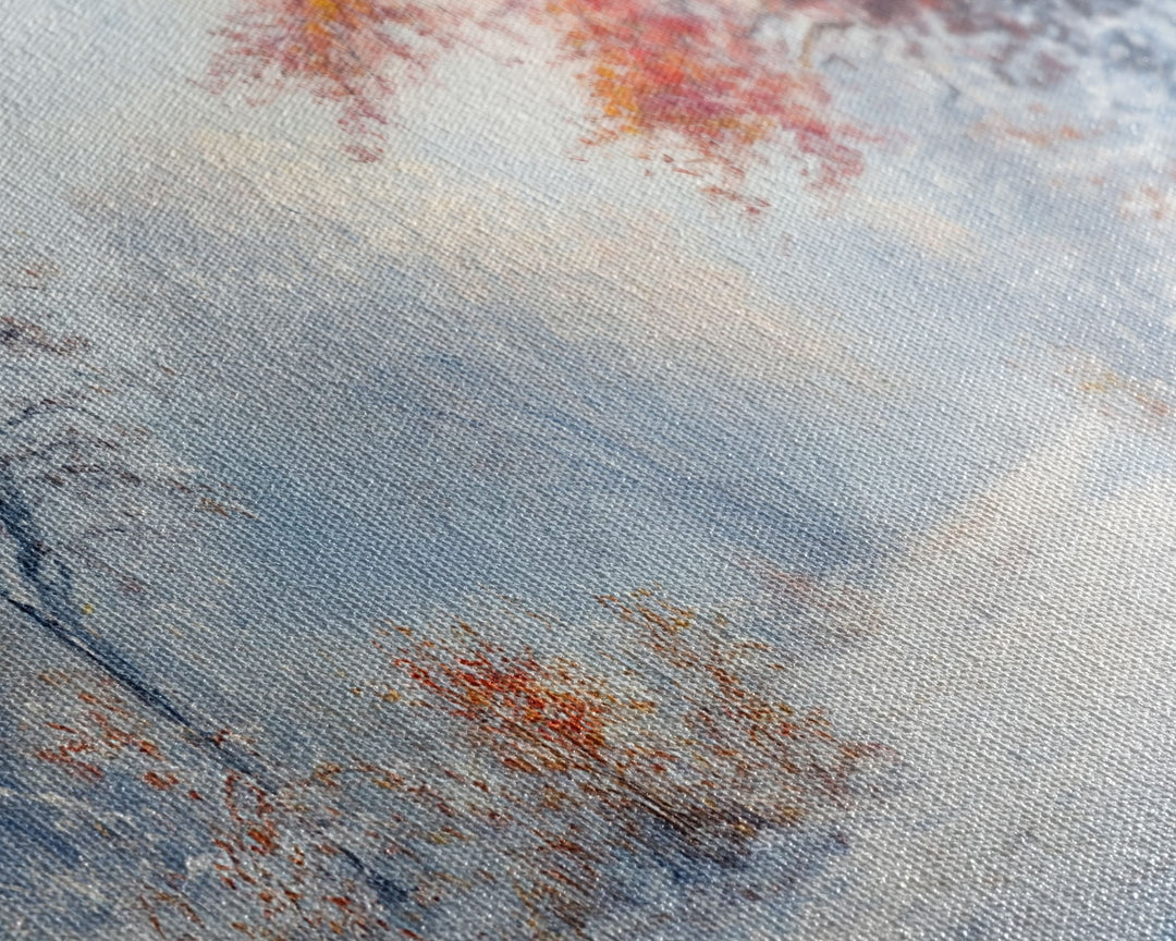 Cozy Cabin in the Snow Framed Canvas Print, Ideal Christmas Holiday Wall Art for Winter Wonderland Decor and Festive Home Interiors