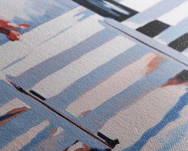 Winter Landscape Framed Canvas Print, Moody Landscape Wall Art, Snowy Trees and Fence Scene, Christmas Home Decor, Seasonal Winter Wall Art