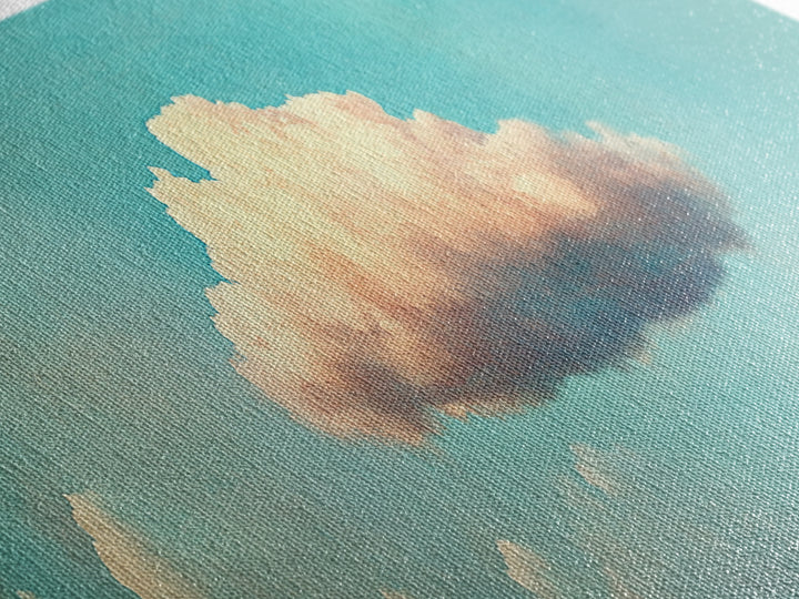 Clouds Wall Art - Living Room Canvas Print - Cloud Decor - Cloudy Sky - Signs For Home / Extra Large Wall Art / Large Horizontal Art