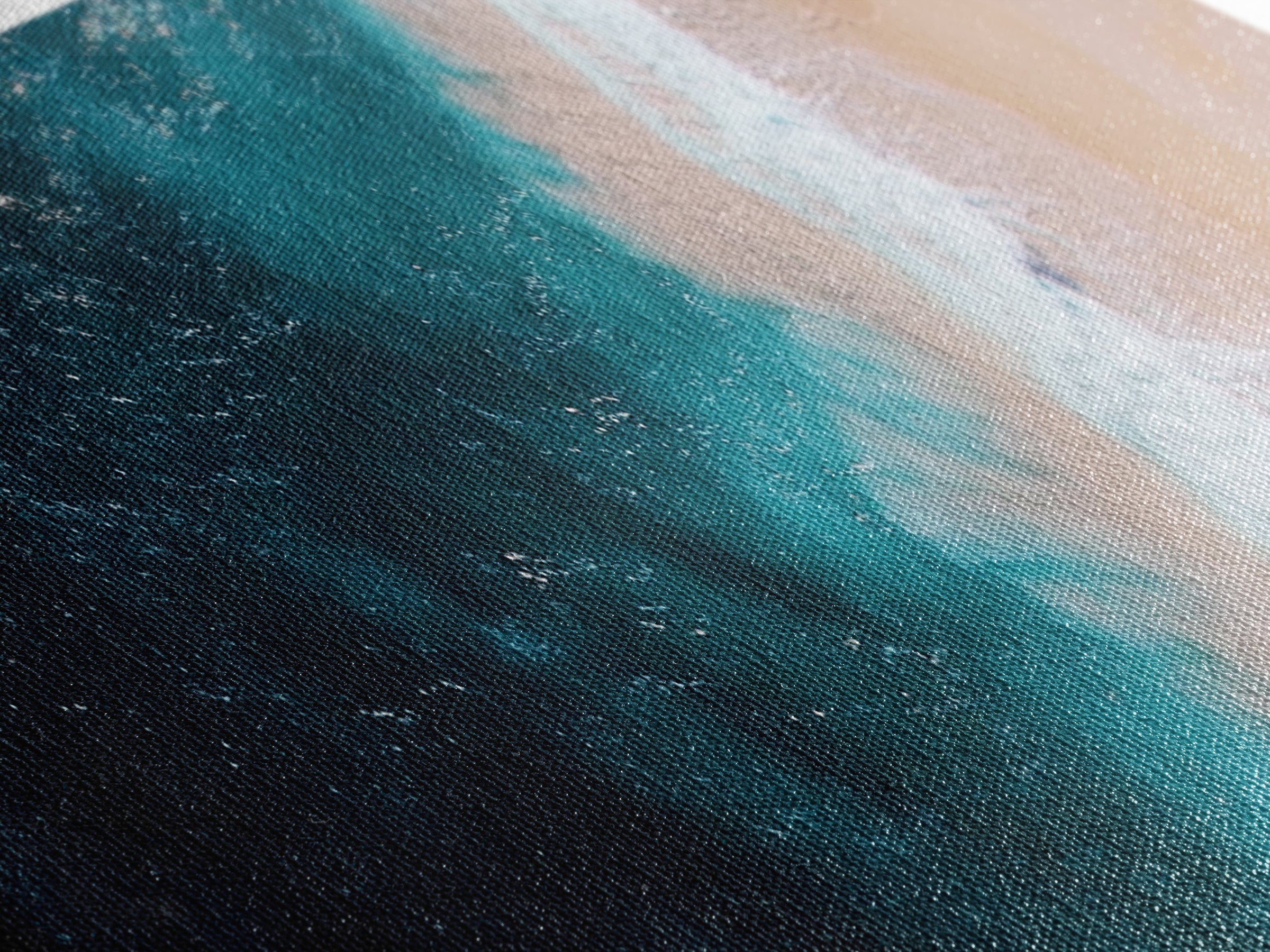 Bird's Eye View Of The Beach, Framed Canvas Print, Nautical Seascapes Decor, Panoramic Extra Wide Wall Art