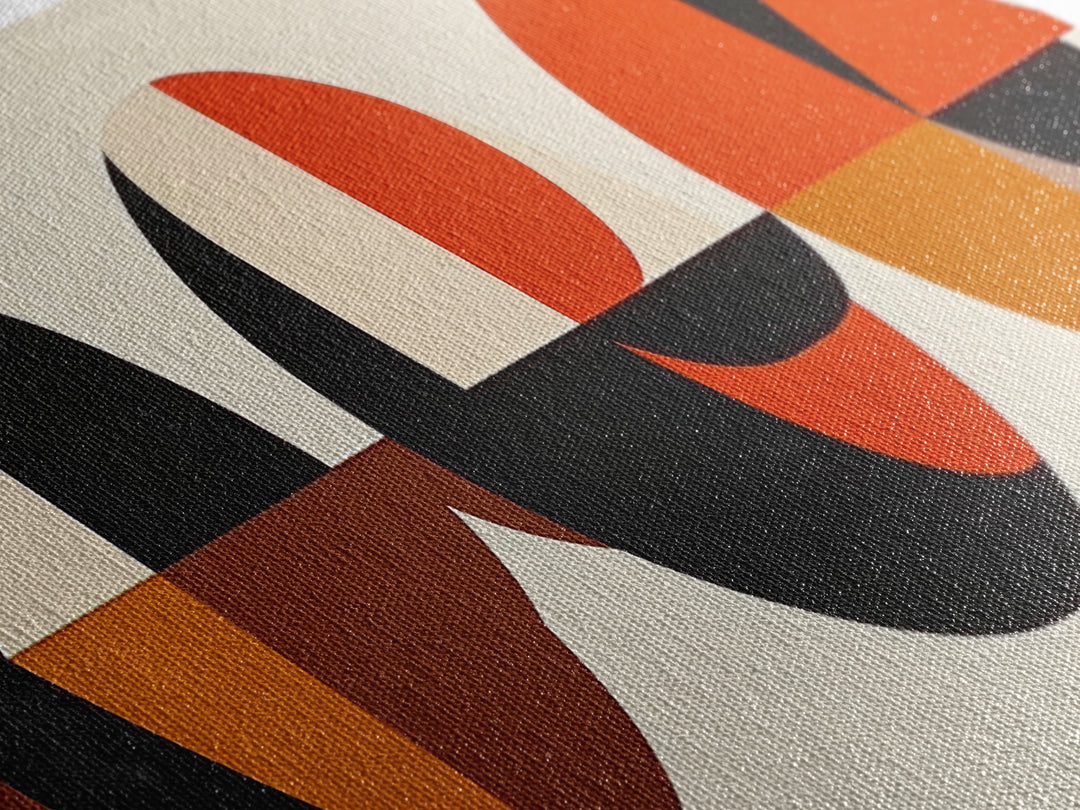 Abstract Art Deco Inspired Wall Art, Triangles and Circles, Geometric Pattern Wall Art, MCM Home Decor, Extra Wide Oversized Art