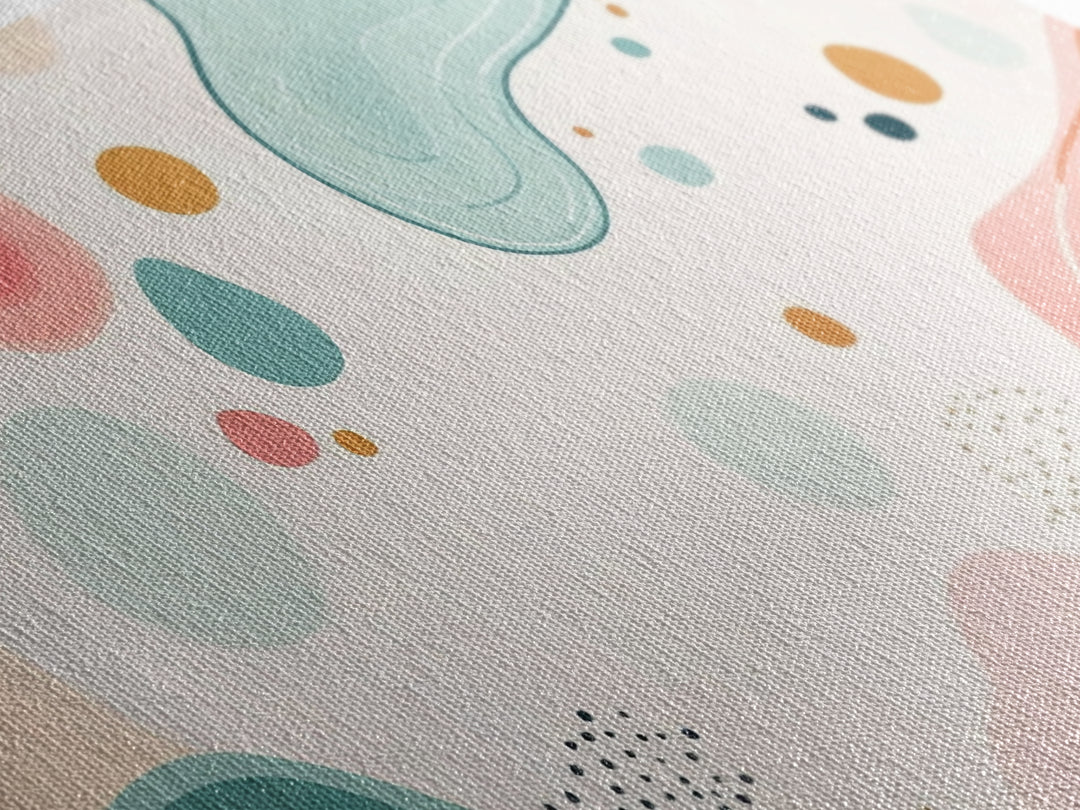 Abstract Retro Style 90s Inspired Wall Art, Modern Art on White Background