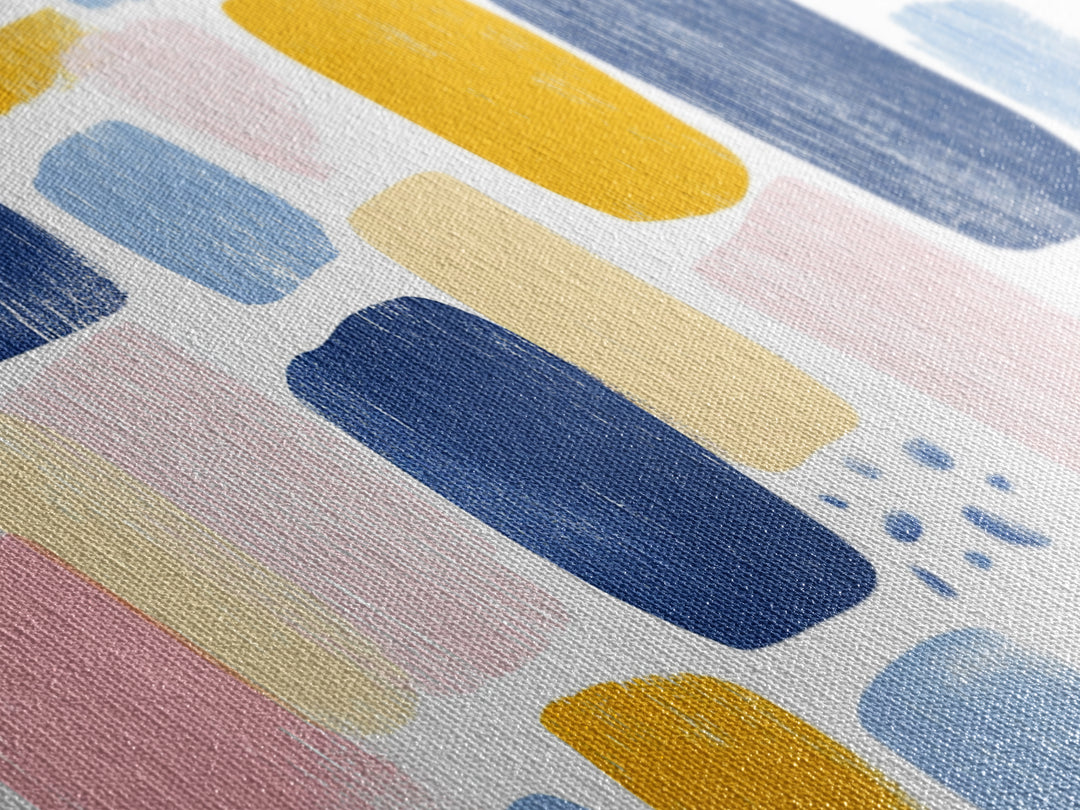 Abstract Painting Print, Wood Framed Wall Art, Preppy Decor, Girl's Dorm Room Wall Art, Apartment Decor