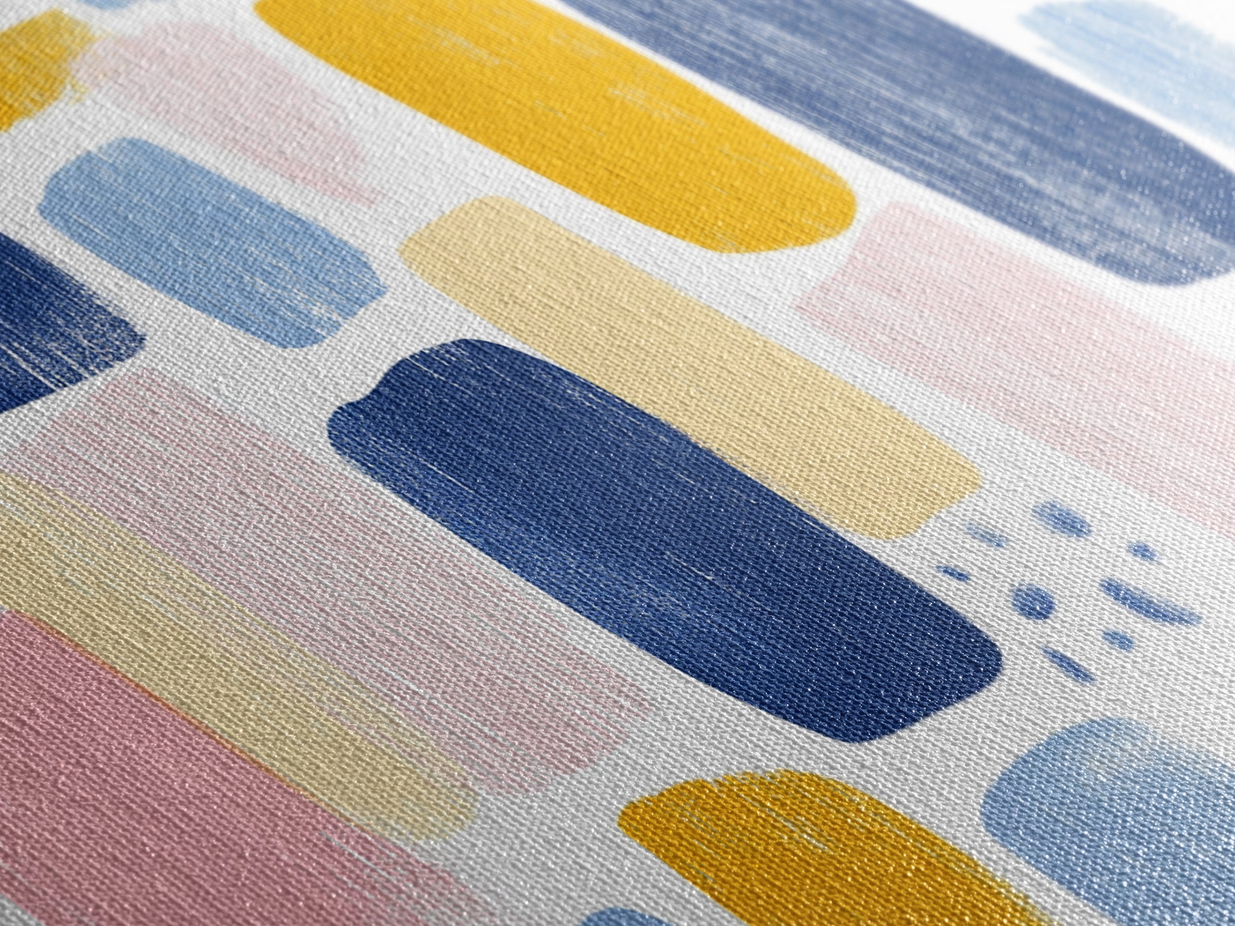 Abstract Painting Print, Wood Framed Wall Art, Preppy Decor, Girl's Dorm Room Wall Art, Apartment Decor