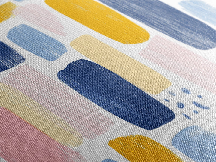 Abstract Painting Print, Wood Framed Wall Art, Preppy Decor, Girl's Dorm Room Wall Art, Apartment Decor