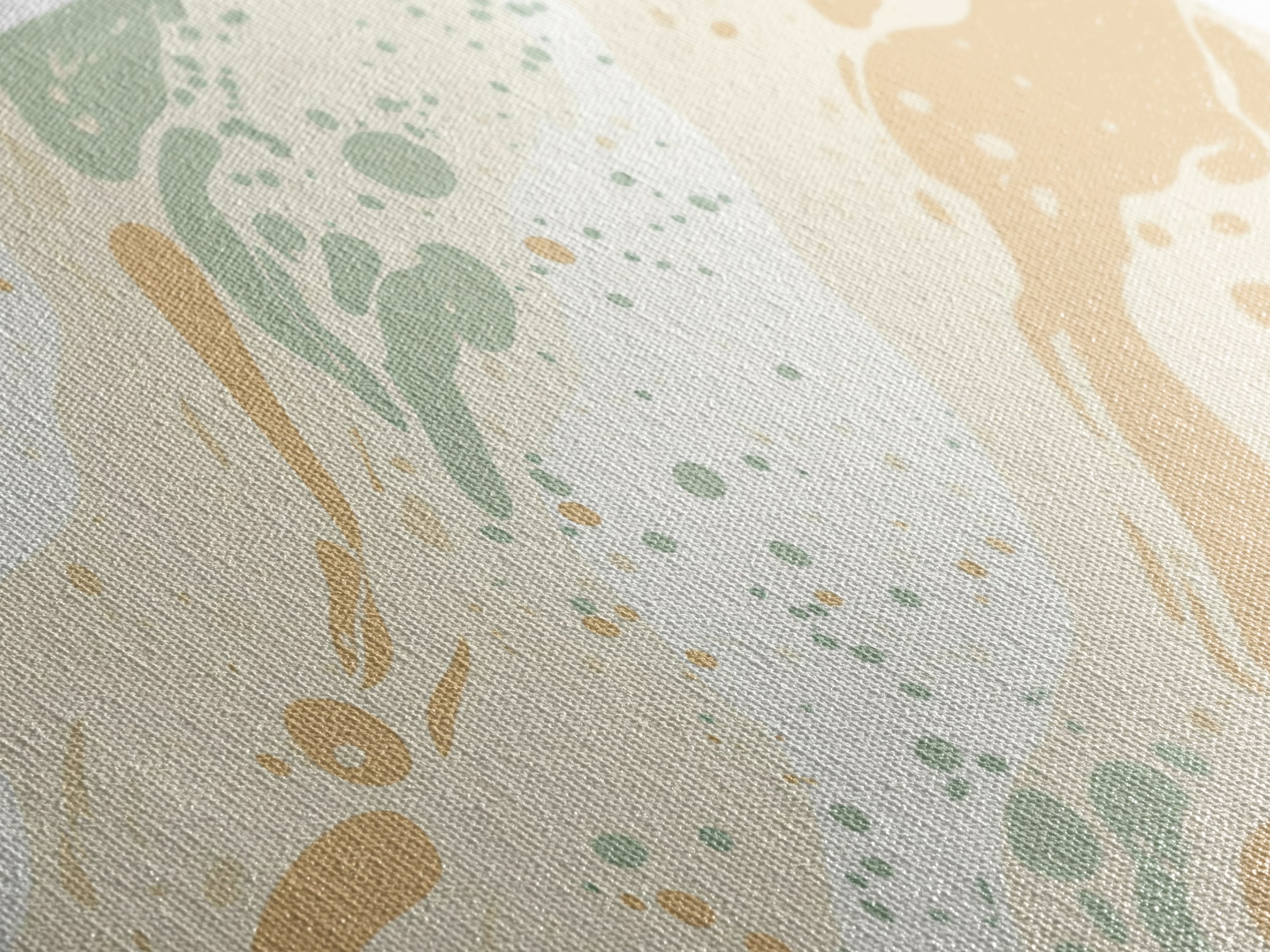 Brush Strokes - Canvas Print - Midcentury Modern Wall Art - Wood Framed Art - Home Decor - Cute Modern Art