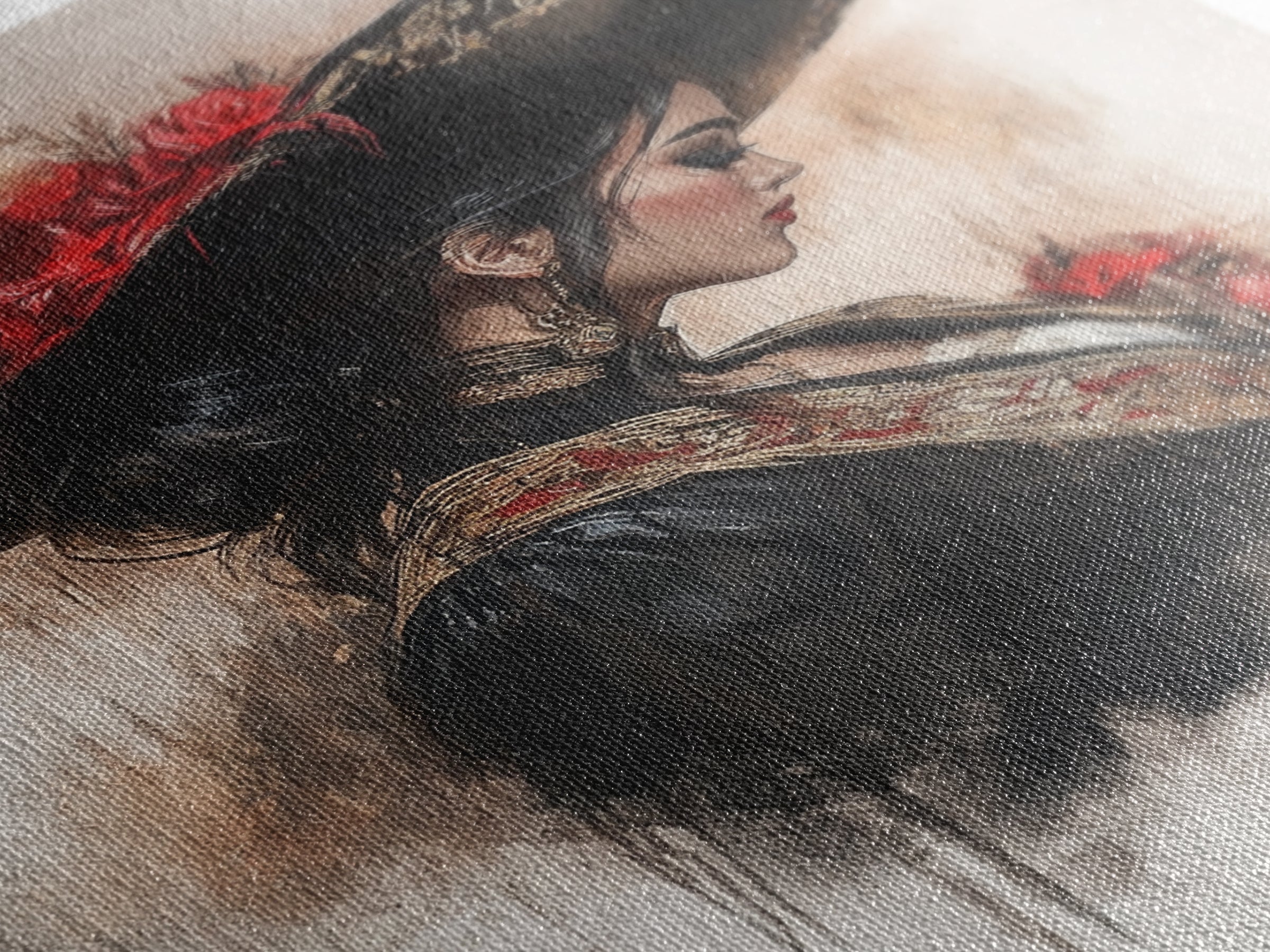 Chicano painting Print, Mexicano Wall Art, Female Matador, Female Bull Fighter Painting Print, Chicano Wall Art, Tejano Decor