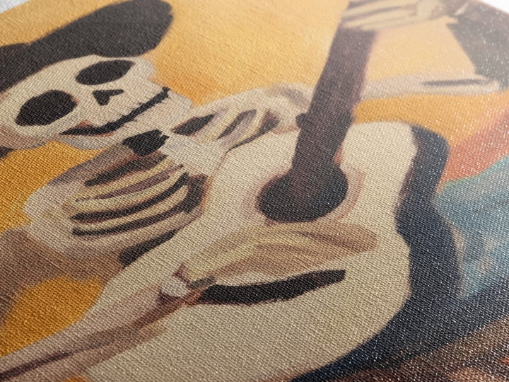 Chicano Cowboy Guitarist Canvas Print - Tejano Wall Art - Mexicano Home Decor