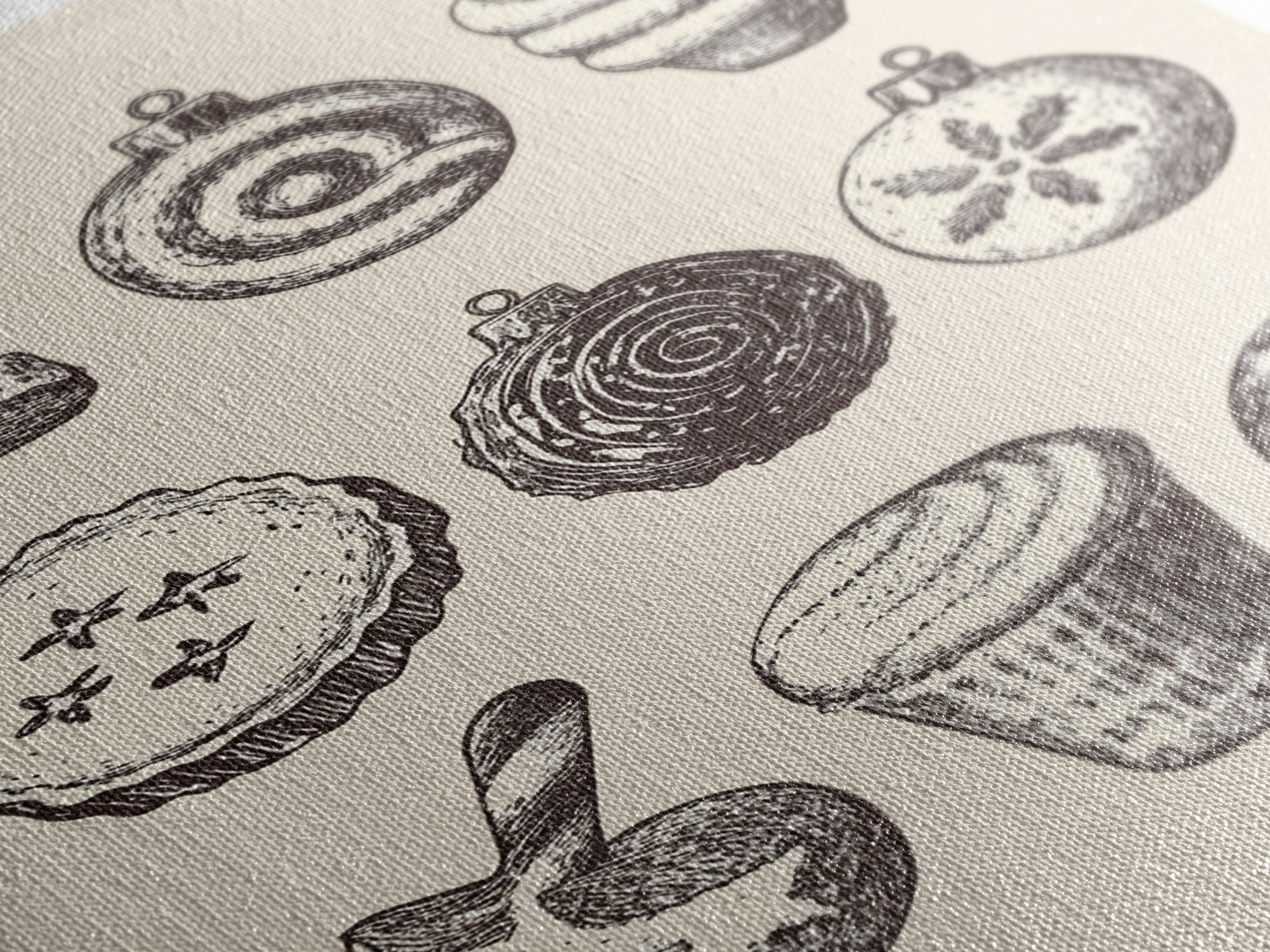 Rustic Boho Christmas Cookies Canvas Print - Framed Canvas - Minimalist Christmas Art - Boho Christmas Art - Rustic Christmas Art