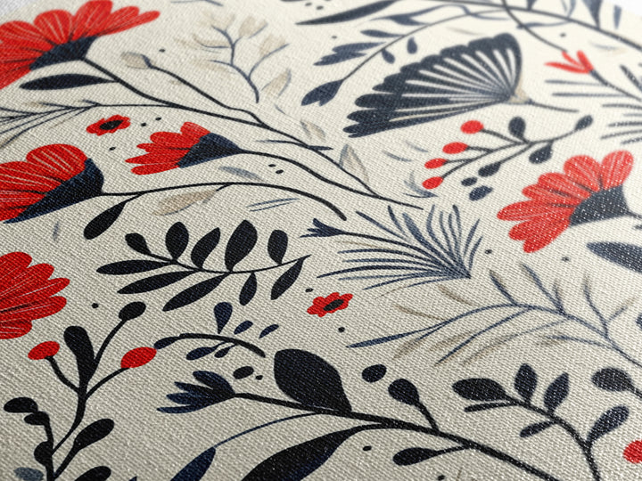 Botanical / Floral Print Wall Art Framed Canvas Print Midcentury Modern Wall Art Home Decor Boho Minimalist Ready To Hang Large Art